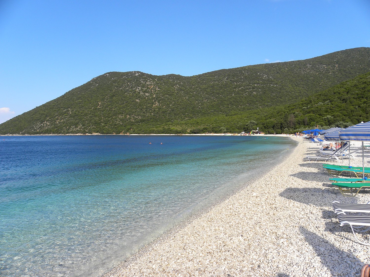 Am Kiesstrand von Antisamos